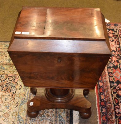Lot 1363 - A Regency mahogany pedestal cellarette