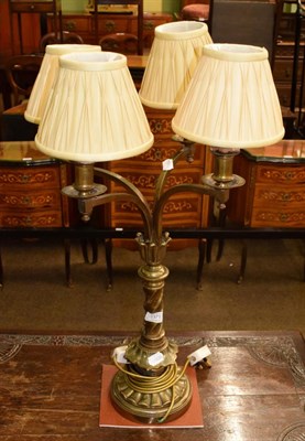 Lot 1371 - A four branch table lamp