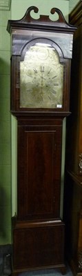 Lot 1383 - A Scottish Mahogany Eight Day Longcase Clock, signed Cowan, Glasgow, circa 1820, the case with swan