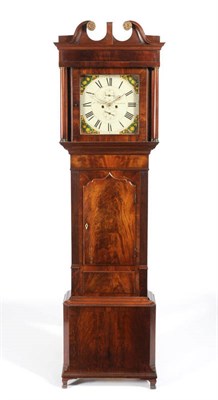 Lot 1384 - A Mahogany Eight Day Longcase Clock, signed J.Wignall, Ormskirk, circa 1830, the case with swan...