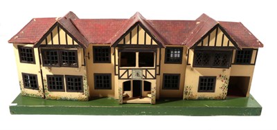 Lot 2001 - Circa 1930s Large Triang Dolls House, built in the Tudor style, 115cm long by 27cm depth by...
