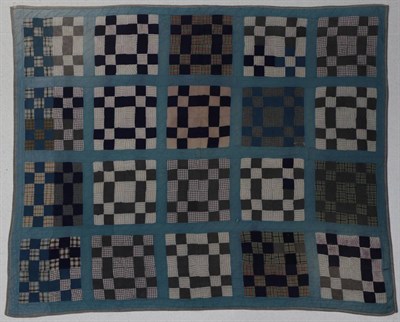 Lot 2020 - Canadian Red Cross Society Quilt, incorporating patchwork squares within a trellis design, in...