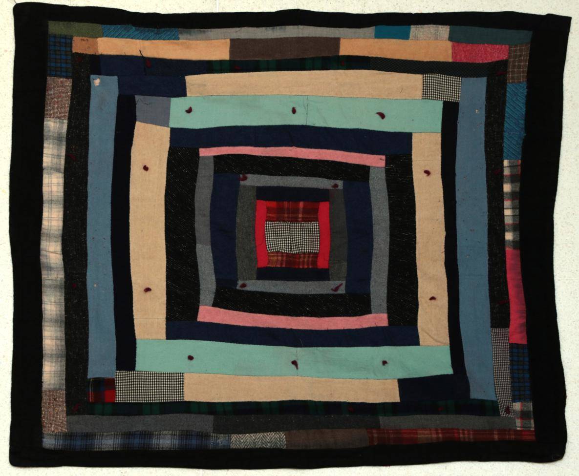 Lot 2022 - Early 20th Century African American Quilt, incorporating decorative printed cottons in the...