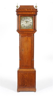 Lot 1392 - An Oak Thirty Hour Longcase Clock, signed Thos Lister, Halifax, circa 1780, the caddied hood...