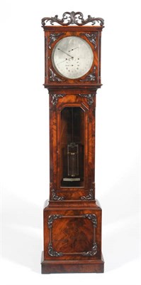 Lot 1393 - A Mahogany Longcase Regulator, signed Geoe Stephenson, Warminster, circa 1830, the nicely...