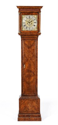 Lot 1397 - A Walnut Eight Day Longcase Clock, signed John Marsden, London, circa 1730, the case with flat...