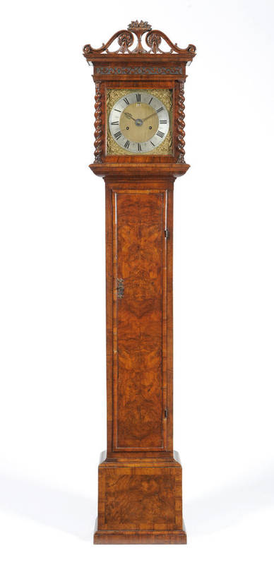 Lot 1399 - A Fine Late 17th Century Walnut Small Eight Day Longcase Clock, signed Joseph Knibb, London,...