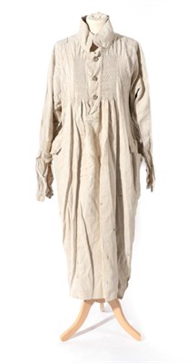 Lot 2115 - Decorative 19th Century Linen Farmers Smock, embroidered detailing to the front and back,...