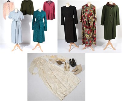 Lot 2143 - Assorted 20th Century Ladies Costume and Accessories, comprising an Edwardian cream silk...