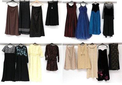 Lot 2160 - Group of Assorted 1950s and Later Ladies Evening and Formal Wear, comprising a Murek black...