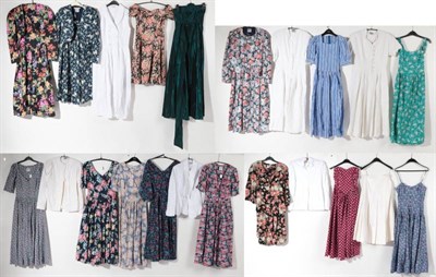 Lot 2162 - Ten Circa 1980s and Later Laura Ashley Printed Cotton Day Dresses, Evening Dresses, Sun Dresses, in