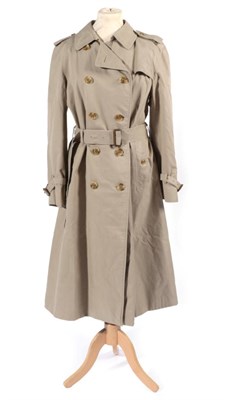 Lot 2171 - Burberrys Lady's Belted Double Breasted Trench Coat, lined in signature check cotton