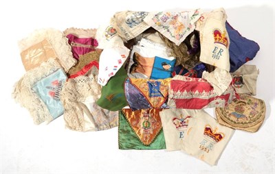 Lot 2215 - Assorted 20th Century Decorative Embroidered and Printed Souvenir Textiles, including a...