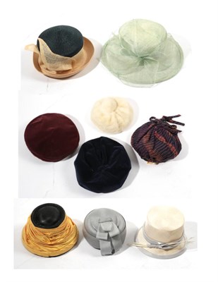 Lot 2224 - Group of Ladies Assorted Formal and Occasion Hats, comprising a Peter Bettley for Harrods light...