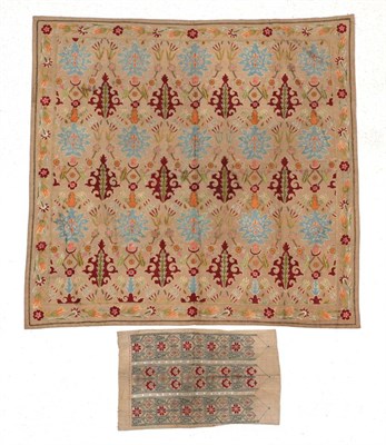 Lot 2226 - 19th Century Embroidered Greek Panel, woven with three columns of alternating geometric and...