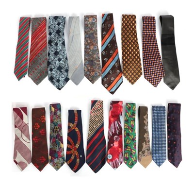 Lot 2250 - Quantity of Gentlemen's Various Designer Silk Ties, comprising 1 x Yves Saint Laurent, 3 x...