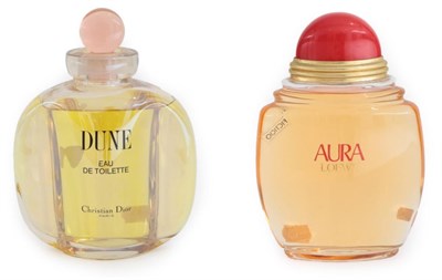 Lot 2251 - Christian Dior Dune Eau de Toilette Advertising Display Dummy Factice, the large clear glass bottle