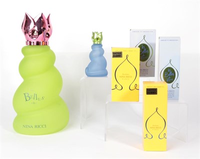 Lot 2272 - Nina Ricci 'Les Belles' Advertising Display Dummy Factice, the frosted lime green writhen glass...