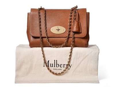 Lot 2277 - Mulberry Lily Tan Leather Shoulder Bag, with gilt metal chain-weave strap and signature...