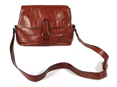 Lot 2287 - Mulberry Brown Congo Leather Messenger/Shoulder Bag, long adjustable strap, brass fob to the...