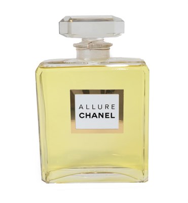 Lot 2301 - Chanel Allure Advertising Display Dummy Factice, the clear glass bottle with faceted corners...