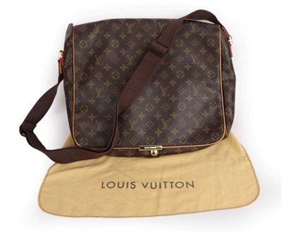 Lot 2307 - Louis Vuitton 'Abbesses' Monogram Messenger Bag, trimmed in tan leather, with long adjustable...