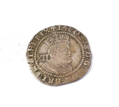 Lot 2 - James I (1603-1625), Shilling, third coinage, sixth bust, mm. trefoil, 5.79g, (S.2668). Weakly...