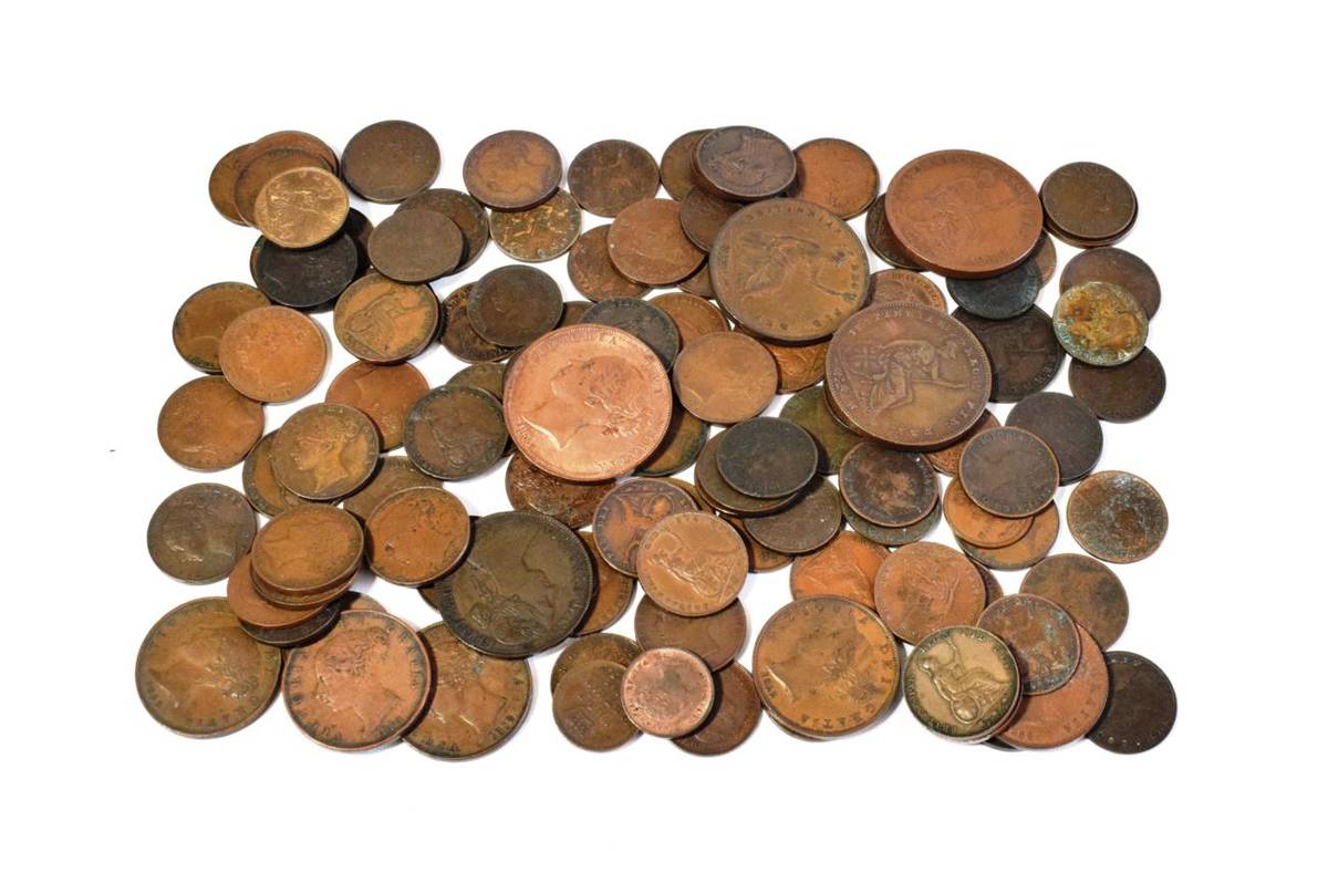 Lot 4 - Victoria (1837-1901), Copper and Bronze Pennies, Halfpennies, Farthings and Half Farthings...