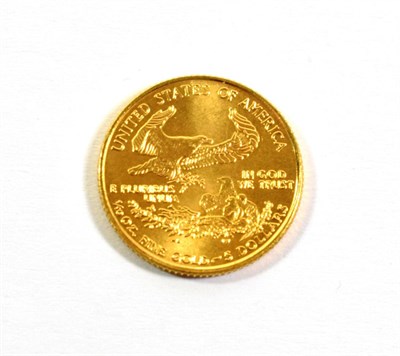 Lot 32 - USA, gold £5, 1996, 1/10 ounce fine gold. Uncirculated