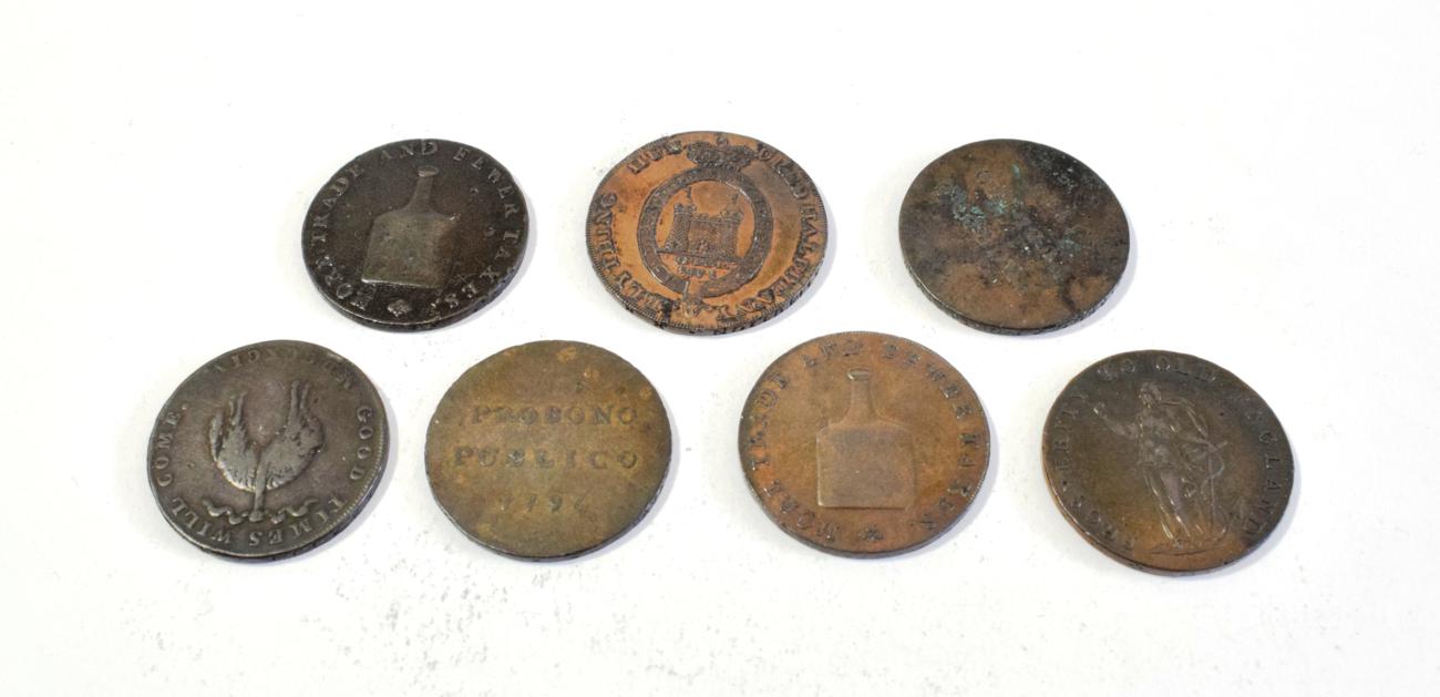 Lot 50 Norfolk Halfpenny Tokens (4), Norwich,