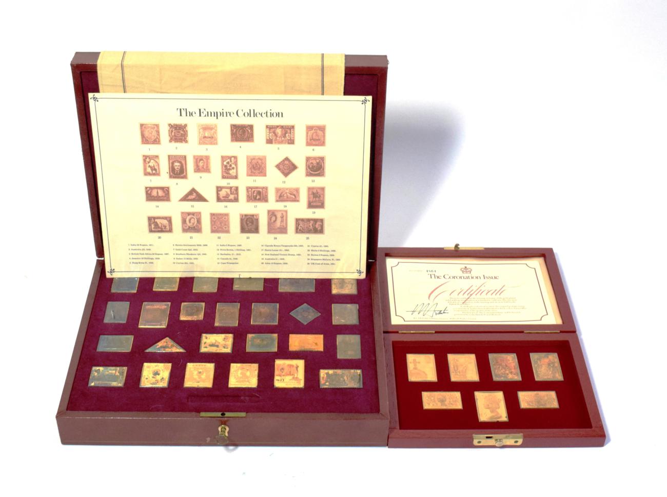 Lot 63 - The Empire Collection of Silver ingots, 25 sterling silver ingots struck as replica postage...