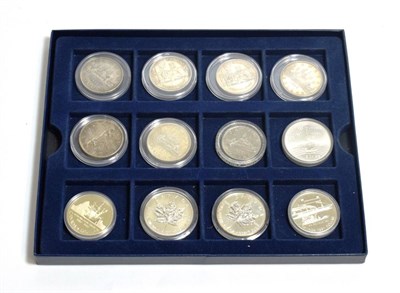 Lot 67 - Canada, 12 x Dollars 1935, 1958(x2) 'British Columbia,' 1962, 1963, 1966, 1976 (nickel), 1976 '...