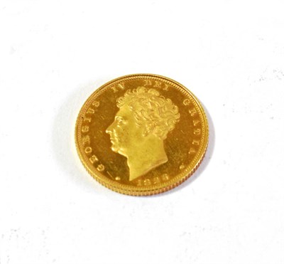 Lot 128 - George IV (1820-1830), Proof Sovereign, 1826,  bare head left, rev. crowned shield, (S.3801)....