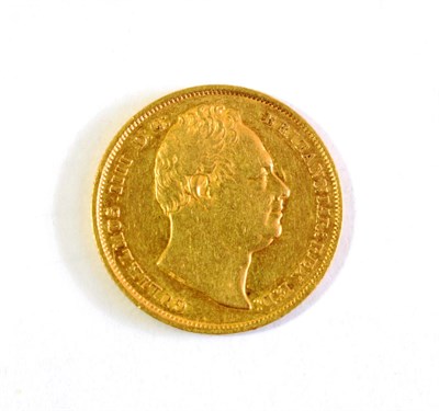 Lot 132 - William IV (1830-1837), Sovereign, 1831, first bare head right, rev. crowned shield, (S.3829)....