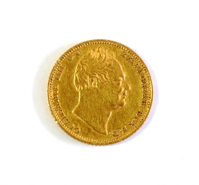 Lot 134 - William IV (1830-1837), Half Sovereign, 1834, small size, bare head right, rev. crowned shield,...
