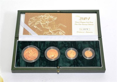 Lot 162 - Elizabeth II (1952-), gold proof sovereign collection, 2004, five pounds down to half sovereign...
