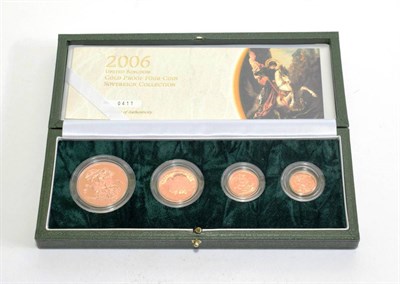 Lot 164 - Elizabeth II (1952-), gold proof sovereign collection, 2006, five pounds down to half sovereign...