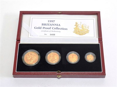 Lot 165 - Elizabeth II (1952-), Britannia gold proof set, 1997, 100 pounds down to 10 pounds (4 coins),...