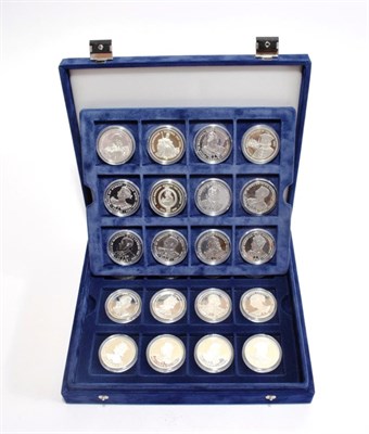 Lot 175 - Elizabeth II (1952-), silver proof crown sized commemorative coins (36), Kings and Queens of...