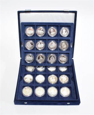 Lot 176 - Elizabeth II (1952-), silver proof crown sized commemorative coins (36), Kings and Queens of...