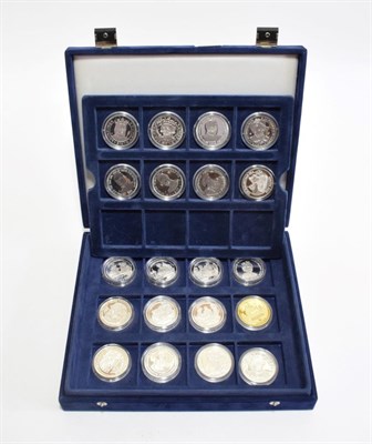 Lot 177 - Elizabeth II (1952-), silver proof crown sized commemorative coins (20), Kings and Queens of...