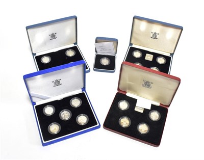 Lot 179 - Elizabeth II (1952-), silver proof £1 (19), 1984-1987, a 4-coin set, Scotland, Wales, Nothern...