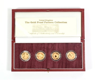 Lot 180 - Elizabeth II (1952-), proof pattern collection of £1 coins struck in gold (4), bridges series,...