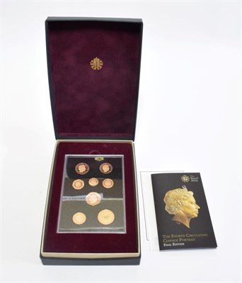 Lot 181 - Elizabeth II (1952-), proof set struck in gold, 2015, fourth portrait, £2 down to 1p,...