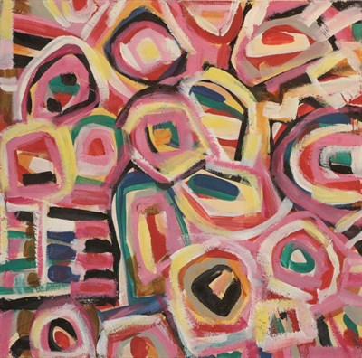 Lot 1144 - Marc Heaton (b.1973) ''Abstract Sweets'', signed and inscribed verso, oil on board, together...
