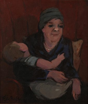 Lot 1148 - Eric Rolfe (20th/21st century) ''Babe in Arms'', signed, oil on board, together with four...