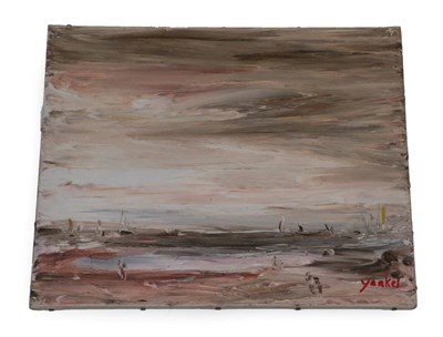 Lot 1166 - Yankel Feather (1920-2009), Seascape, signed oil on canvas, together with a collection of...