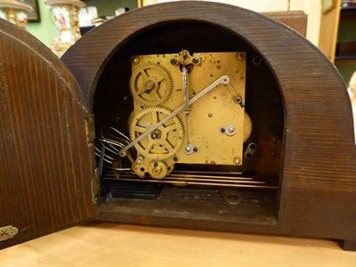 Lot 21 - Elliot quarter chime; H Lamb, West Hartlepool and another chiming mantel clock