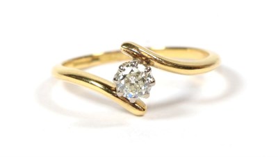 Lot 96 - An 18 carat gold diamond solitaire ring, the round brilliant cut diamond in a white claw...