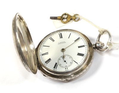 Lot 99 - A silver full hunter pocket watch, movement signed P Eprile, Edinburgh